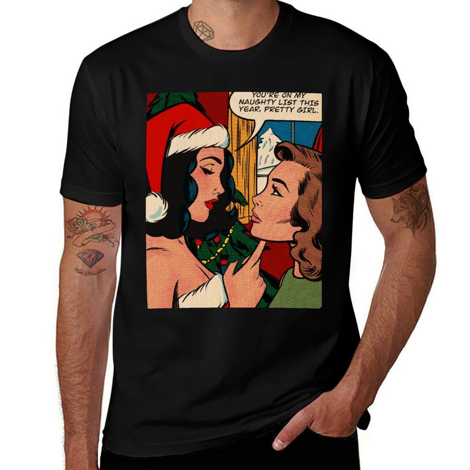 Outdoor Sports List - T-shirt Naughty List pour activités de