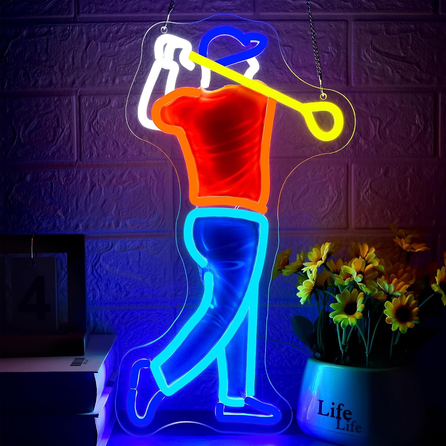 Outdoor Sport Club - Enseigne néon LED alimentée par USB