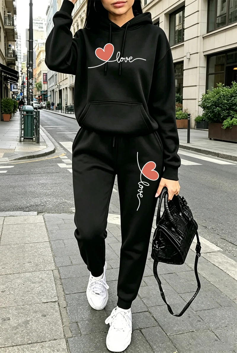 Outdoor Sports - Ensemble de survêtement pour femmes, imprimé,
