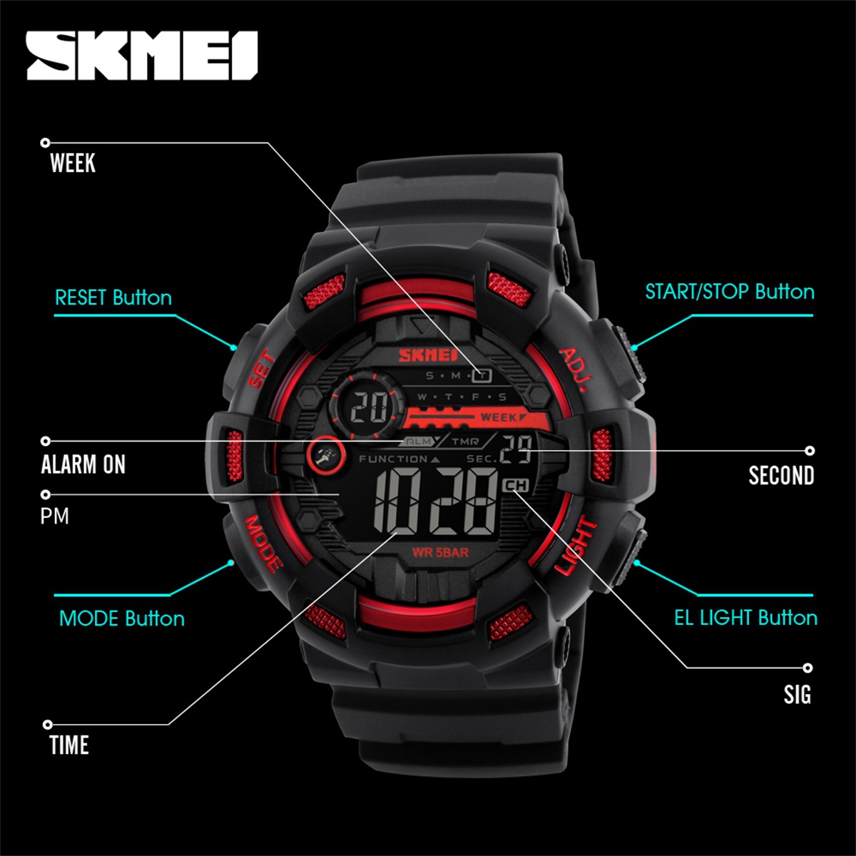 Montre numérique de sport SKME - Outdoor Sports List avis et prix