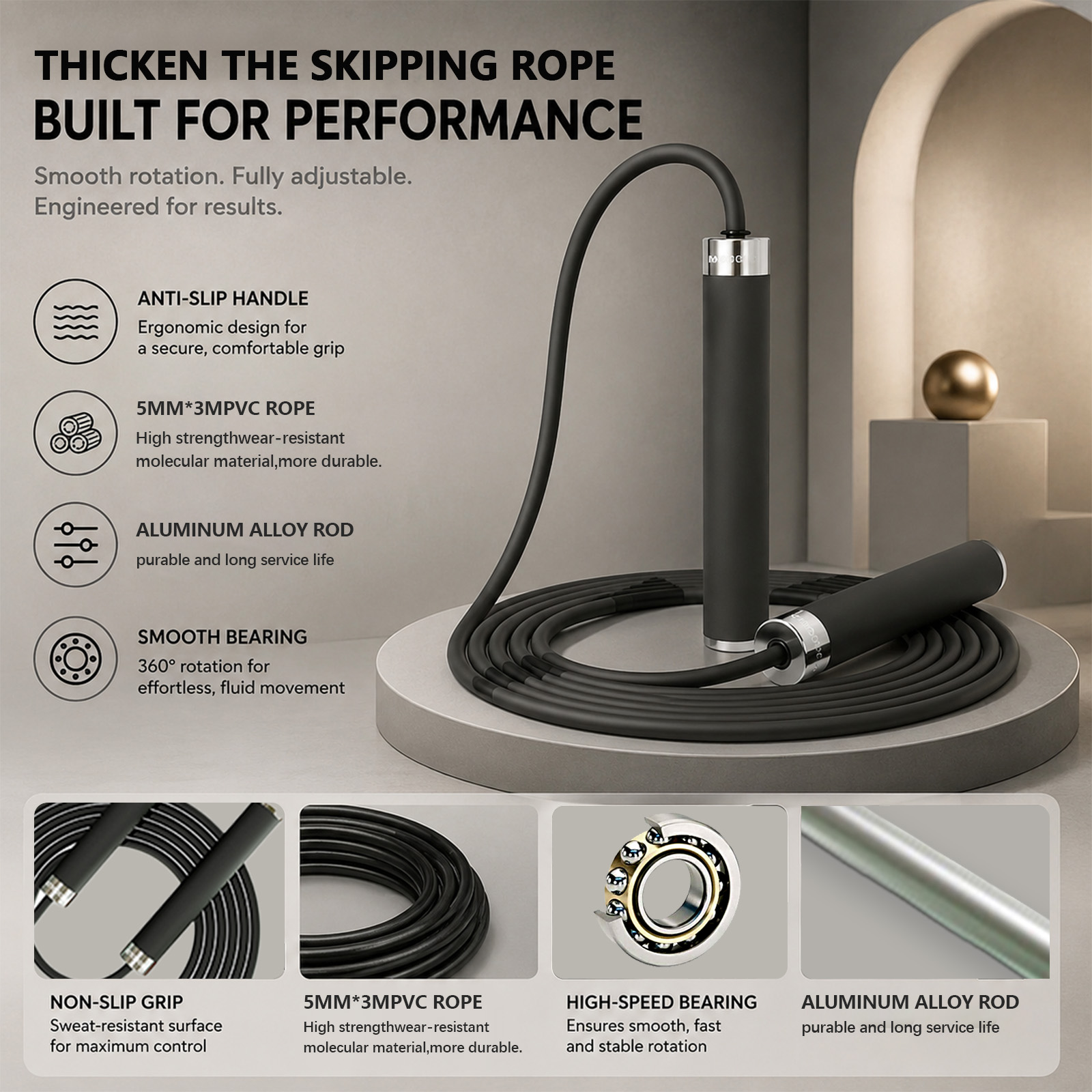 Corde à sauter de boxe pour ad - Speed Skipping Rope avis et prix
