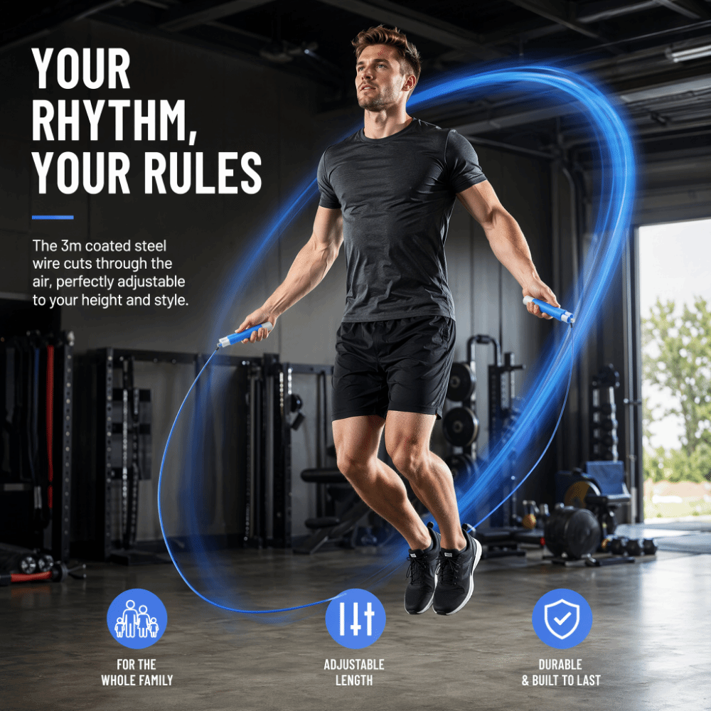 Corde à sauter en fil d'acier  - Speed Skipping Rope avis et prix