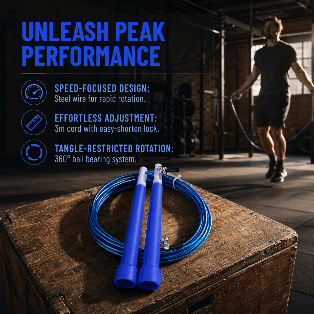 Corde à sauter en fil d'acier  - Speed Skipping Rope avis et prix