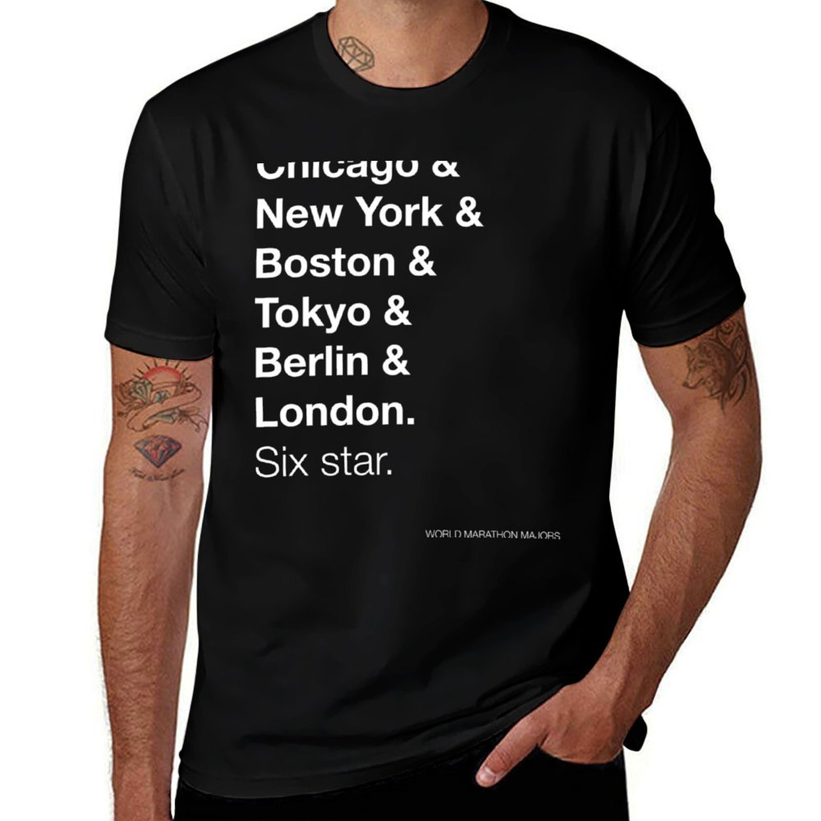 T-shirt World Marathon Majors  - Outdoor Sports List avis et prix