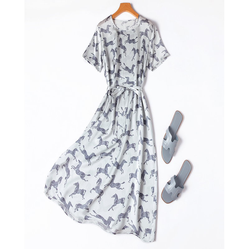 Robe longue midi pour femme 10 - Lunge Line Horse avis et prix