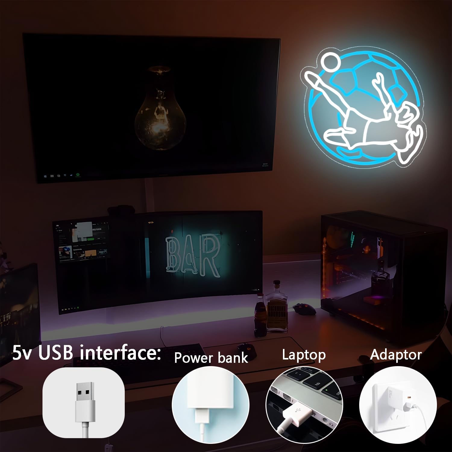 Enseigne néon LED USB pour le  - Outdoor Sport Club avis et prix